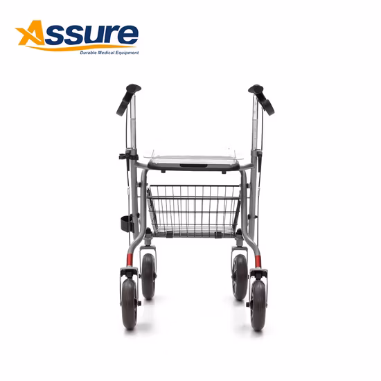 Shopping Aluminium Alloy Manual Transport Wheelchair Rollator Supplier